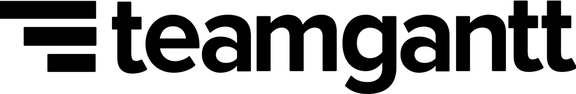 TeamGantt logo, dark on light backgrounds